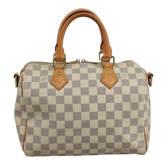 LOUIS VUITTON Damier Azur Speedy Bandouliere 25 Hand Bag N41000 LV Auth 110764 - Picture 2 of 16